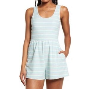 BP Nordstrom New Juniors Size M Sleeveless Striped‎ Romper Spring Summer Beach